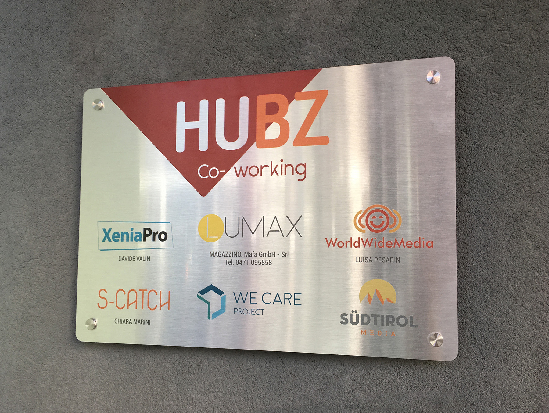 Office plate – HUBZ Co-working